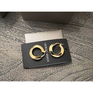 Giorgio Armani Sterling Silver Gold-Plated Earrings